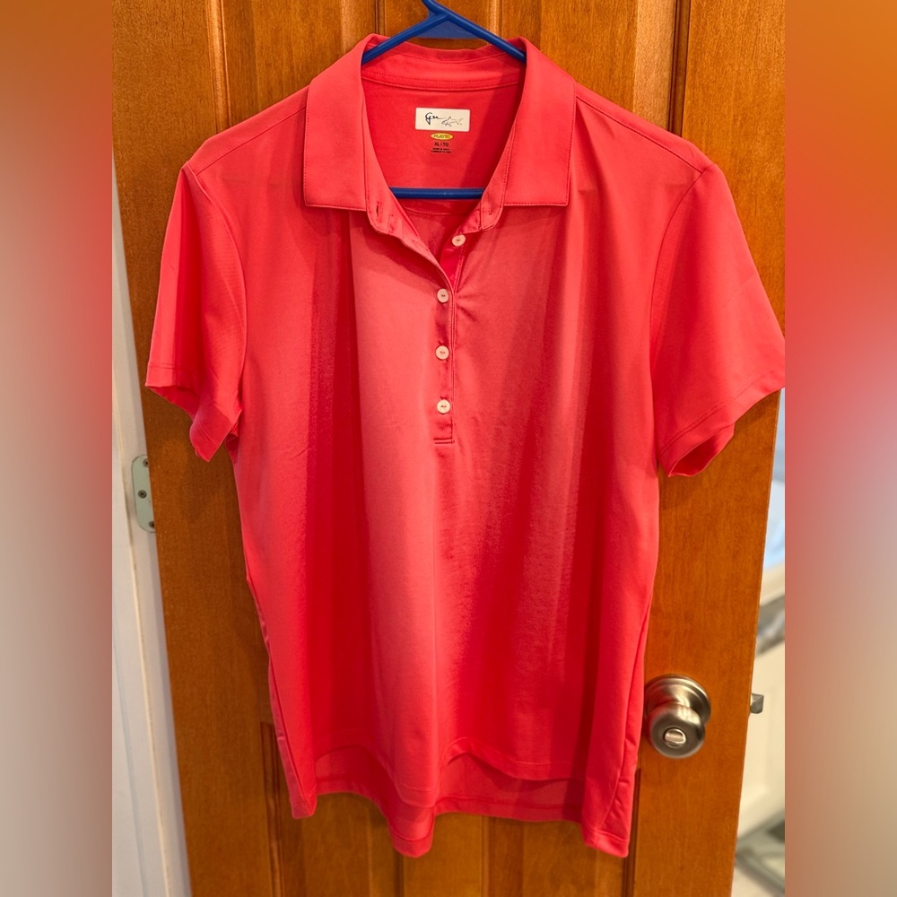 Greg Norman Collection Vibrant Light Red Polo Shirt